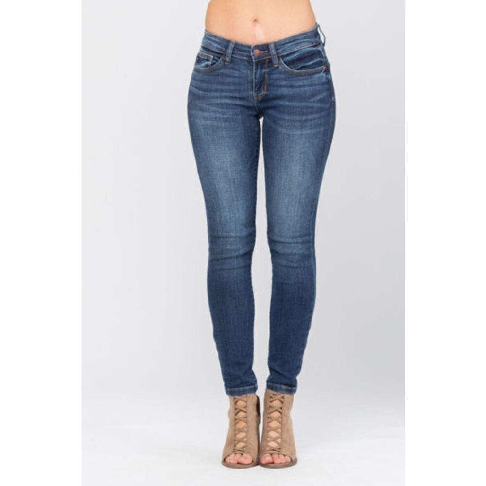 Judy Blue Women's Bristol Mid Rise Handsand Skinny Fit Jeans Size 1/25
